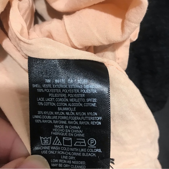 Anthropologie HD in Paris Villanelle Black Lace overlay Dress. Size S - Picture 8 of 12